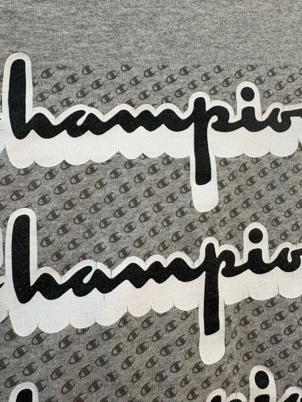 Champion Heather Gray Crewneck T-Shirt with Tag - Picture 9 of 10